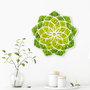 Wallity Daisy Accesorio decorativo de pared Verde y Blanco
